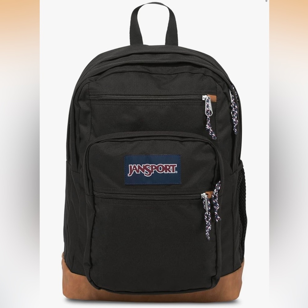 JanSport Black Cool Backpack, with 15-inch Laptop Computer Sleeve